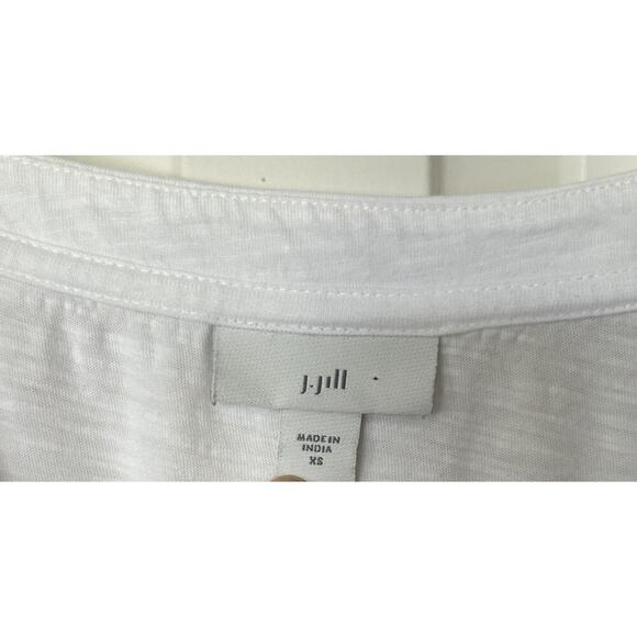 J. Jill Women’s White Button Flowy Tunic Tank Top Size XS - Picture 3 of 5